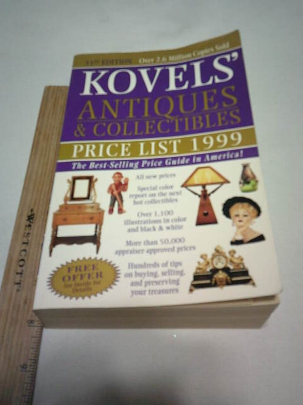 VINTAGE KOVELS' ANTIQUES & COLLECTIBLES PRICE LIST 1999 PB VG BOOK FIRST EDITION